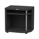 Corp pentru gătit cu margine rotunjită – Dreapta, 80 x 55 cm – Negru