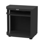 Corp pentru gătit cu margine rotunjită – Stânga, 80 x 55 cm – Negru