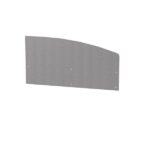 Panou de protecție curbat – Dreapta, Inox