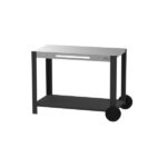 Masă auxiliară 110 XL Duo din inox și oțel negru – Le Marquier