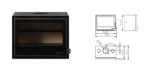 Șemineu lemn cu ventilator incorporat Wood insert Volga - imagine 2