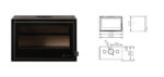 Șemineu lemn cu ventilator incorporat Wood insert Volga - imagine 3